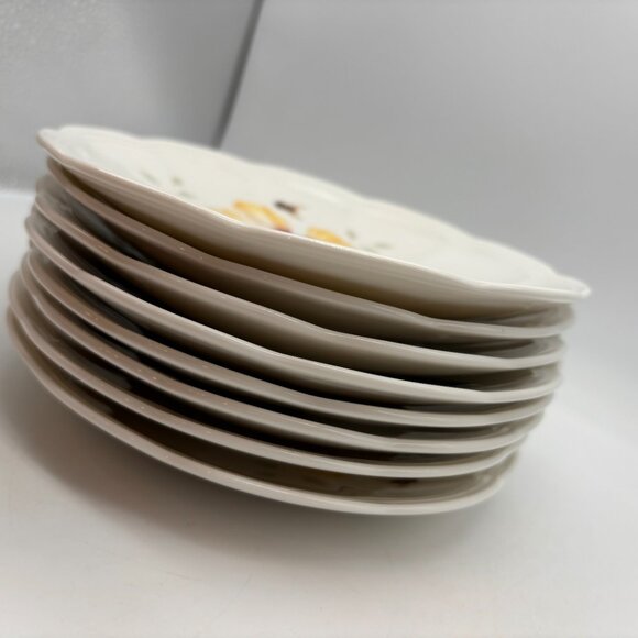Vintage Lenox Butterfly Meadow Floral Butterfly Ceramic 6" Snack Plates Set of 8 - Picture 16 of 16